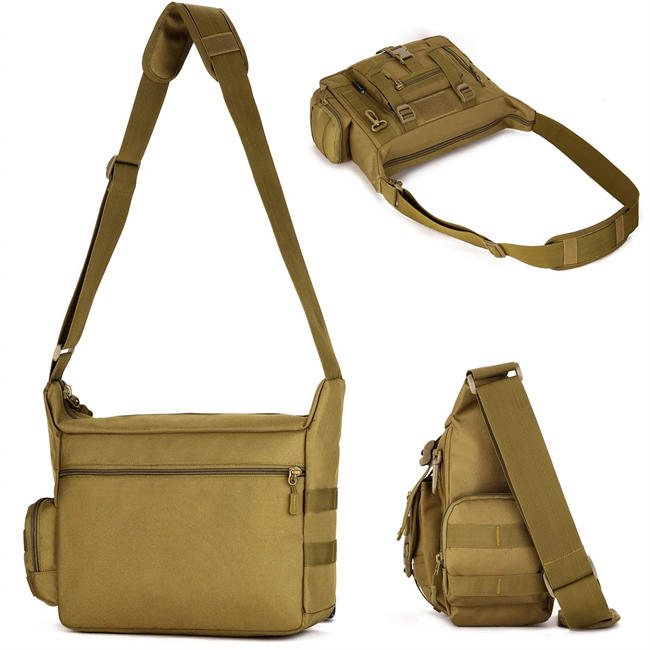 Tactical Messenger Bag Men Military  Sling Shoulder Pack (Patch Included)