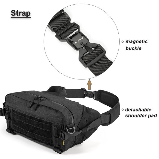 Crossbody Fanny Pack Sling Backpack Multipurpose Waist Bag Casual Chest Bag Outdoor for Men and Women